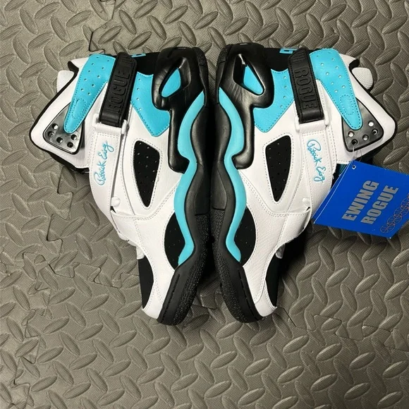 Ewing Athletics Rogue White Black Cyan Blue Patrick Ewing Basketball Sho… - Picture 13 of 13